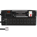 Biner D416 Professional Power Sequencer Controller 16 Channels with Display Monitor for Dj Equipment MegaBDM