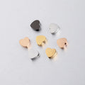 Blank Stainless Steel Spacer Heart Pendant Charm Beads for Necklace Bracelet  DIY Custom Jewelry