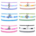 AA01101 Beautiful Beach Surf Accessories Creative Handmade Braided Hand Rope Elegant Shell Daisy Bracelet Gifts for Women