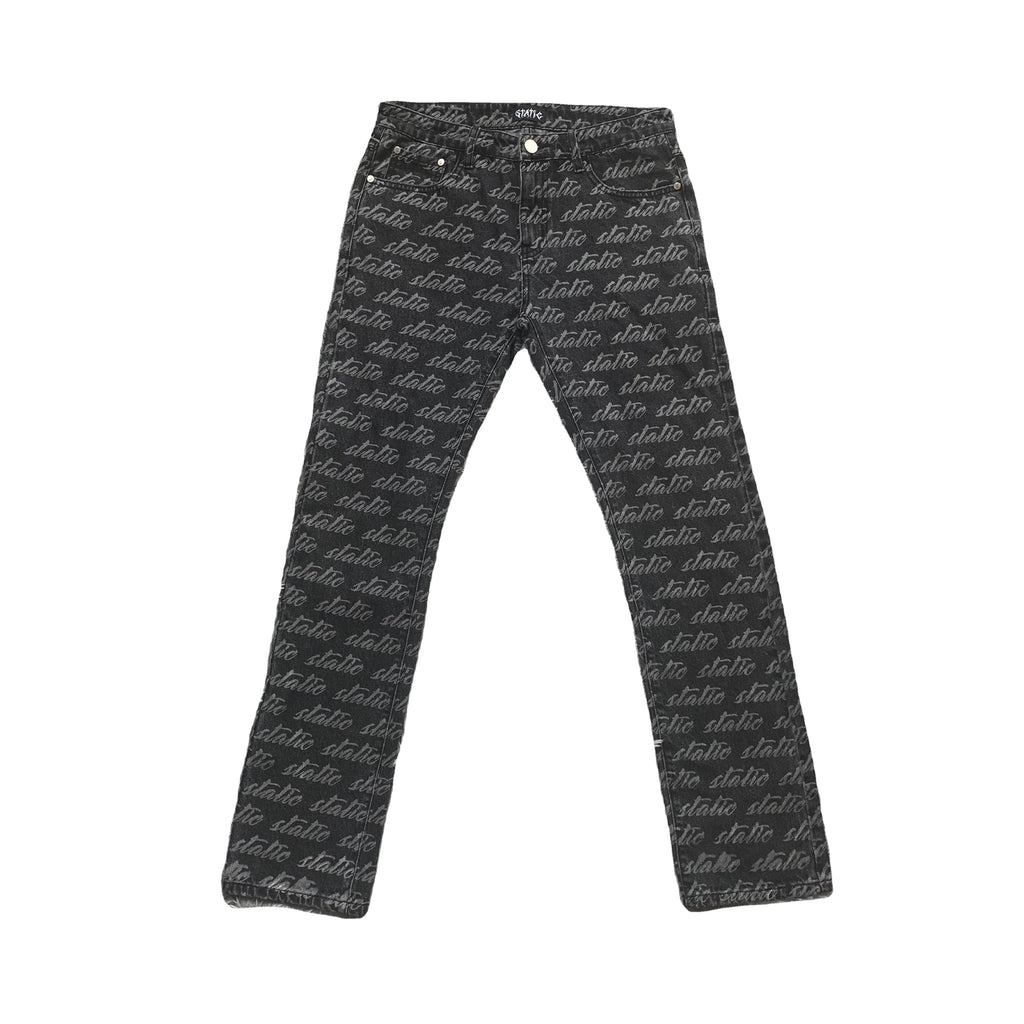 DENIMGUYS Skinny Straight Discharged Printing Denim Custom Jeans for Men