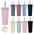 New Ceramic Inner Milk Tea Cup with Lid Large Capacity 830ml Insulated Tumbler Customized Logo Stainless Steel Straw Tumbler