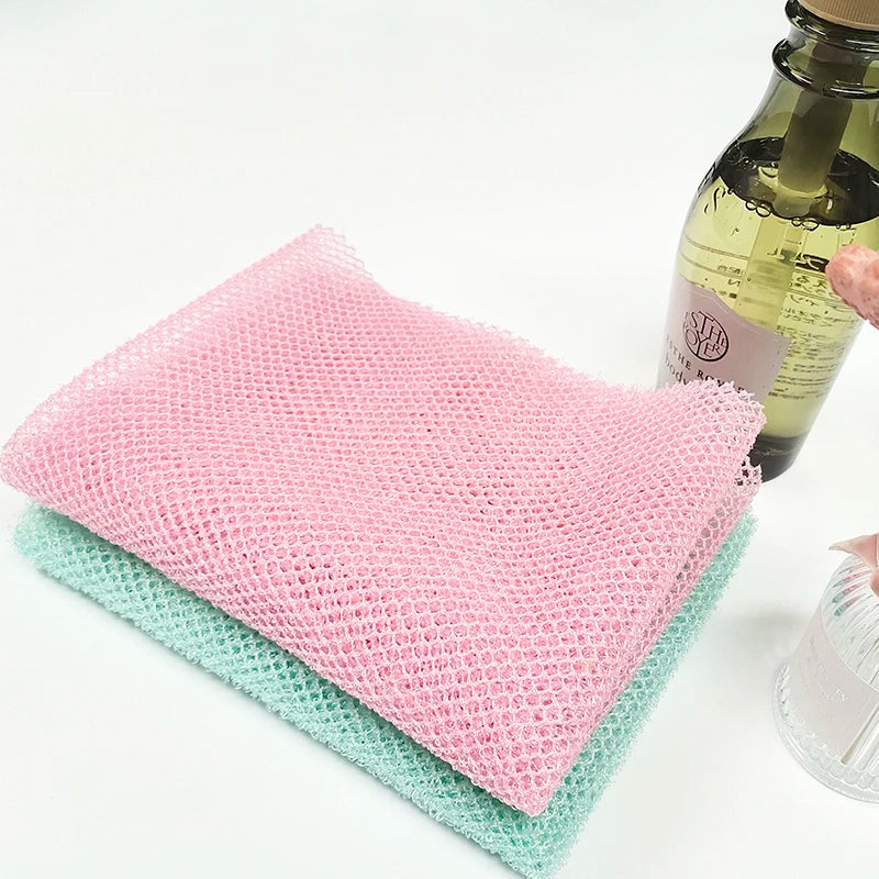 Exfoliating Nylon Mesh Body Scrubber Long Bath Sponges African Exfoliating Net Sponge for Dead Skin Cell Remover