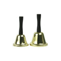 Custom Metal Christmas Hand Bell Hand Held Call Bells Santa Claus Tea Jingle Bells Party Celebrate Rattle Tools Decoration