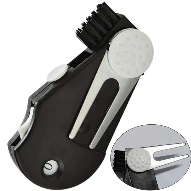 New Design 5 1 Retractable Golf Tool Mini Golf Pitch Fork Putt Stroke Counter Ball Marker Divot Repair Tool All Made Plastic