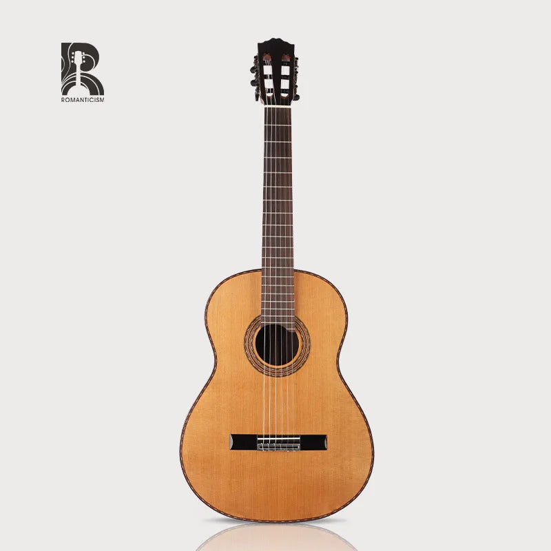 A-90 Rm Rainbow Solid AA Cedar Top 39 Inch Spanish Classical Guitar Mahogany Neck A+ Ebony Fingerboard 500CJ SAVAREZ Strings