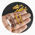 Brooch Base Metal Pins Back Silver Gold Color Locking Clasp Pin Holder Jewelry Accessories