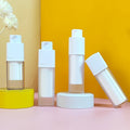 Travel Cosmetic Container with Pump Sprayer Airless Serum Cosmetic Bottle for Lotion Skin Care Packaging