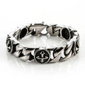 Fashion Jewelry Bangles Men's Stainless Steel Bracelet Viking Cross Stainless Steel Bracelet