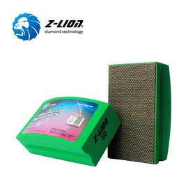 Diamond Hand Polishing Pad 100*55mm Arc Shape Back Easy Use for Stone Edge Polishing
