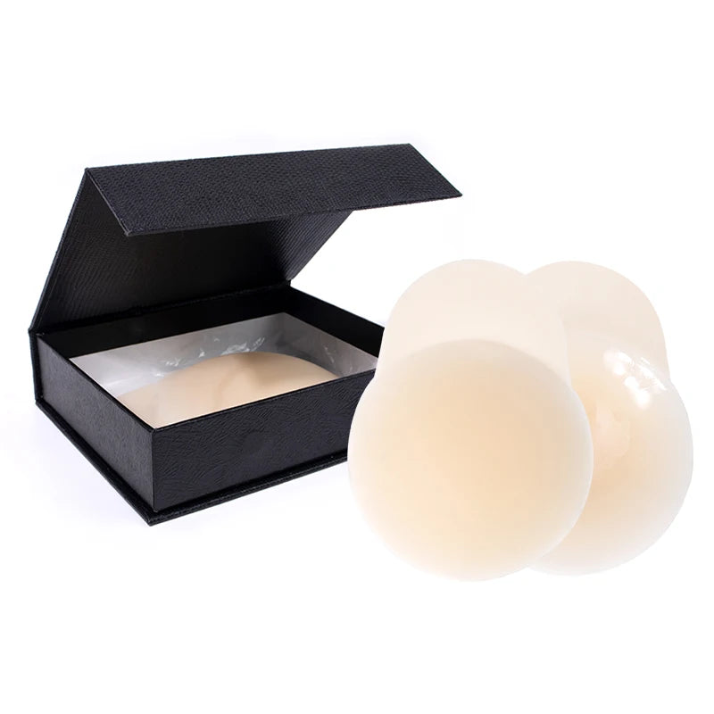 Silicone Latex Stickers Summer Seamless Nipple Cover Invisible Non Marking Thin Section the Chest Stickers Sling Nipple Stickers