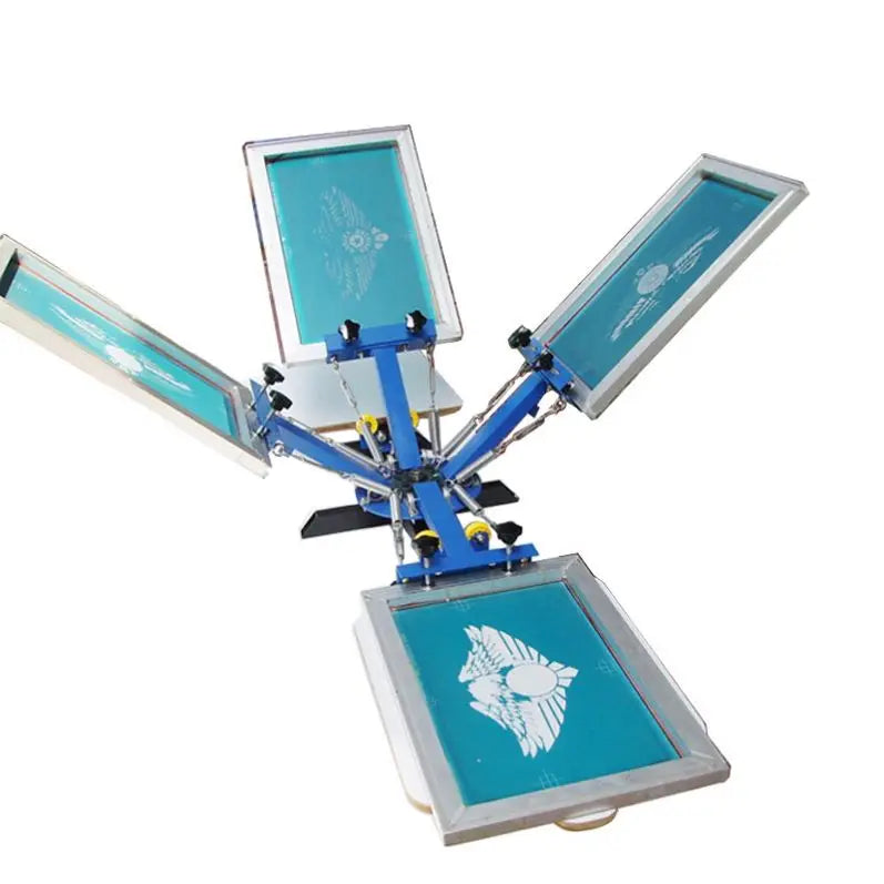 Latest Design Hand Double Rotary Multicolor Silk Screen Printer for T-Shirt