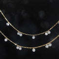 Bracelet 18K Gold Lab-grown Diamonds Light Luxury  Bracelet Bubble Diamonds Bling Bracelet