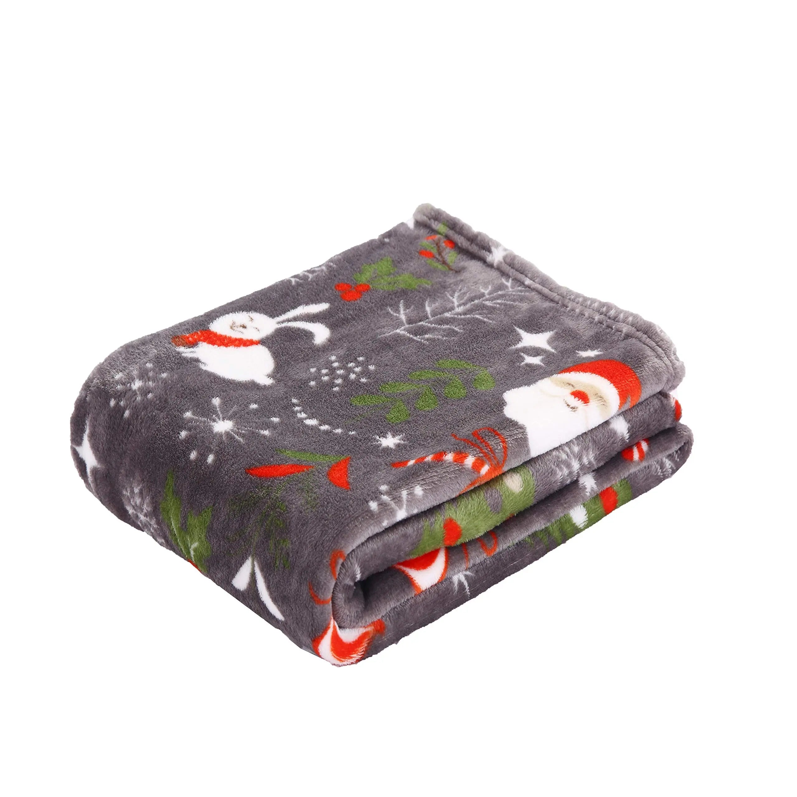 Soft and Comfortable Light Fleece Throw Blanket for Christmas Manufactured by the Company