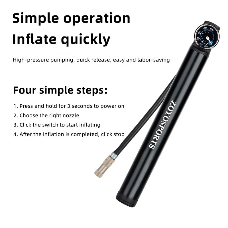 New Product Idea 2023 120PSI High Pressure Electric Bike Pump Portable Emergency Powerful Mini Tire Inflator Electric Air Pump