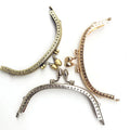 Metal Frame Purse Coin Bag Kiss Clasp Lock Metal Purse Frame for DIY Coin Bag Handle Sewing Craft Coin Purse Bag Making