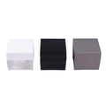 White Empty Square Packaging Frosted PET Plastic Double-wall Facial Cream Jar 25g 50g