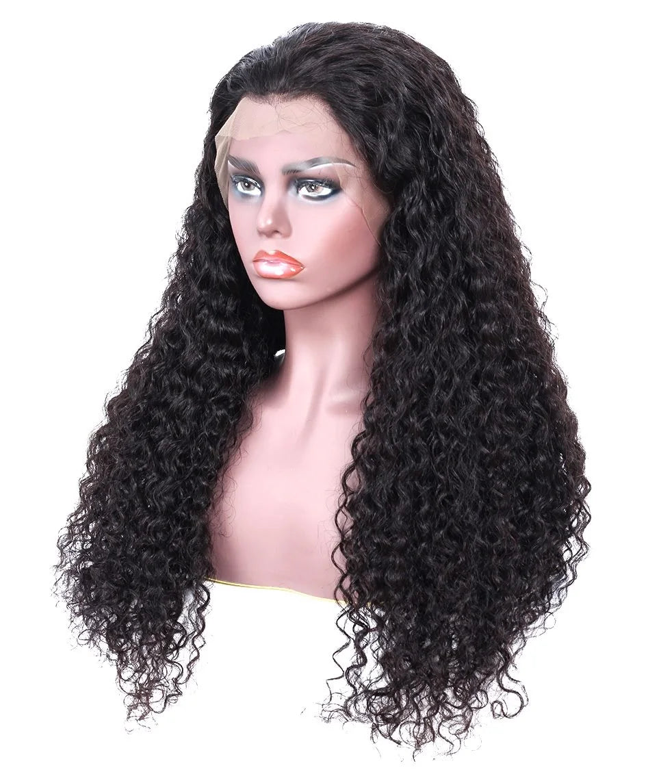 Raw Brazilian Virgin Hair Lace Front Wigs Deep Wave Unprocessed Remy Hair 13*4 Lace Frontal Wigs for Black Women Human Hair Wigs
