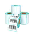 White 4 X 6 Inch Vinyl Direct Thermal Shipping Barcode Label Roll Strong Adhesive Waterproof for Grocery Promotion Custom Die