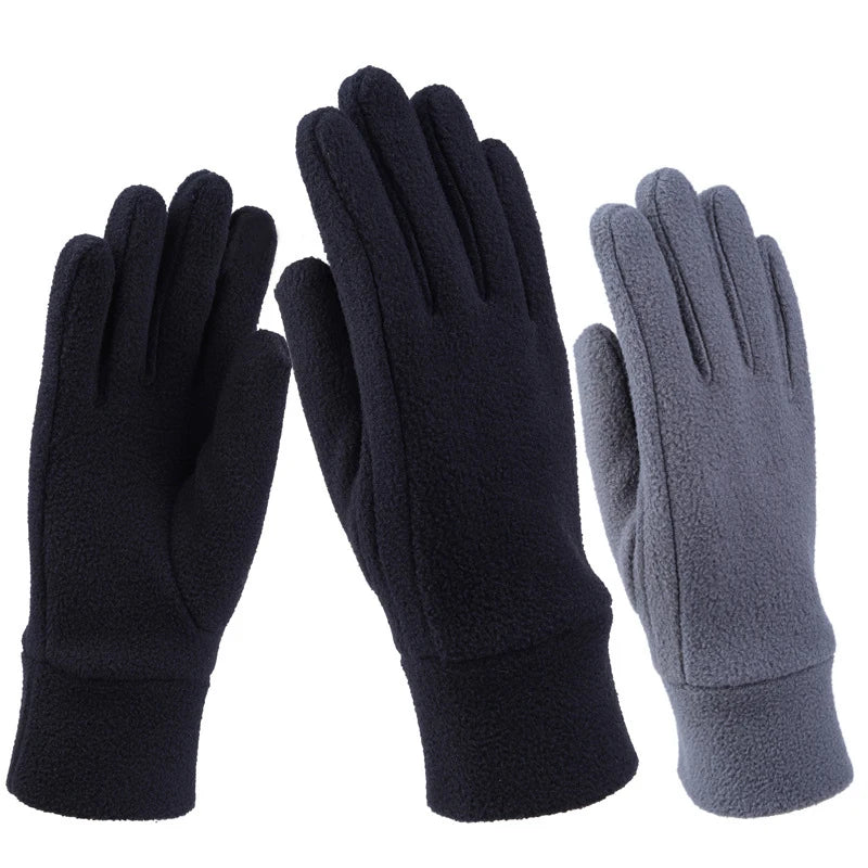 Wholesale Unisex Winter Warm Cycling Motorcycle Adults Polar Fleece Winter Warm Snowboard Protective Ski Gloves