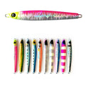 MISTER JIGGING 80g 100g 130g 160g Lead Luminous 3D Eyes Jigging Slow Rocking Jig Metal Fishing Lures