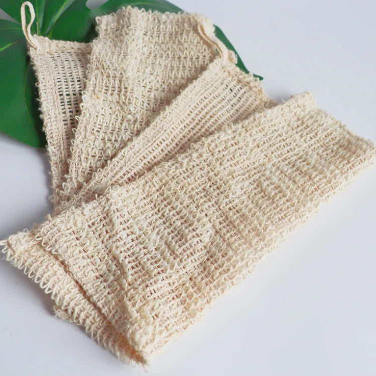 Sisal Exfoliating Wash Cloth Renewable Sisal Fiber Eco Friendly Biodegradable Body Scrubber Bathroom 25x25cm Scrubbing Towel