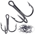 Hot Sale 20pcs/box High Carbon Steel Fish Hook Treble Stainless Steel Fishing Hooks