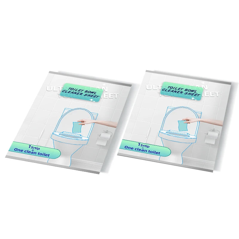 Brush Toilet Bowl Cleaner Strips Water Soluble Tablet Cleansers Cleans Descales and Refreshes Toilets