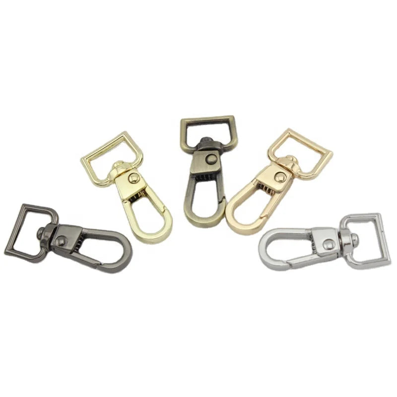 Nolvo World 32*11  mm 3/8" Metal 5 Color Dog Leash  Bag Clasps Lobster Swivel Trigger Clips Snap Hook Small Size
