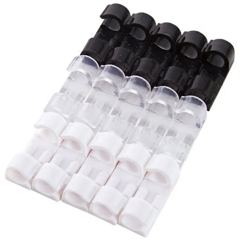 Housing Data Line Finishing Tool Fixed Decor Securing Cable  Buckle Management Organizer 20pcs Wire Storage Clips Cable