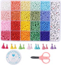 4 mm DIY Bracelet Making Kit Crystal Jewelry Seed Beads Kids Adults Girls Alphabet Letter Beads Loose Beads Jewelry Making Kit
