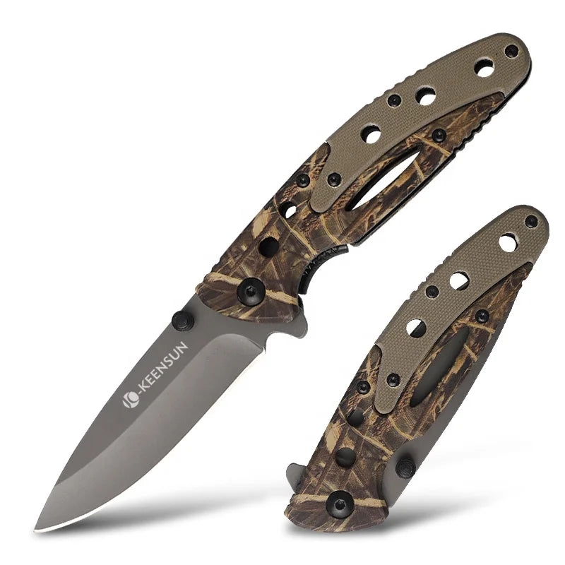 Best Selling Outdoor Cortaplumas Portable Tactical Survival Folding Pocket Knife Wholesale