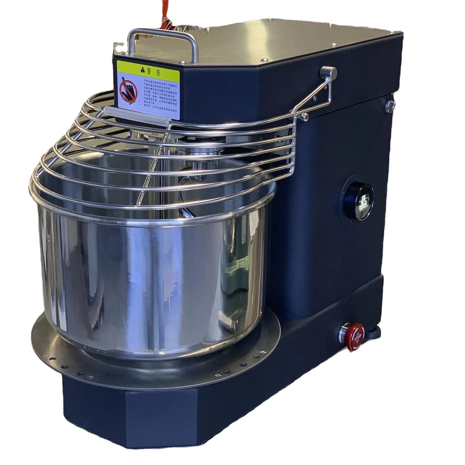 10L Stainless Steel Double Speed Lifted Head Dough Mixer with Removable Bowl New for Commercial Bakery and Flour Mill Use