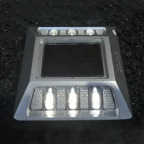 reflector marker embedded sidewalks traffic road reflective led solar stud flashing light