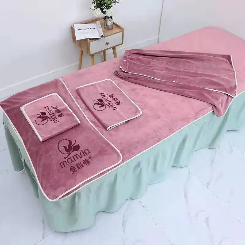 OEM Hotel Spa Beauty Salon Towel Set Soft and Comfortable Quick Drying Beauty Salon Towel Bath Towel Set