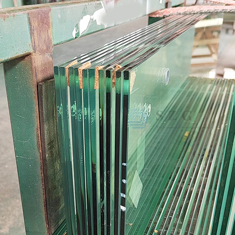 CE SGCC Certificate Laminated Safety Glass Price M2 6+6 8+8 10+10mm Thickness 0.76Pvb Sgp Clear Tempered Laminated Glass