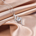 925 Sterling Silver Moissanite Necklace 6.5mm Round Moissanite Stone Woman Pendant for Gift