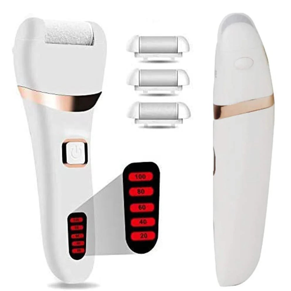Portable USB Rechargeable Foot File Ergonomic Electric Callus Remover with Dead Skin Removal Features