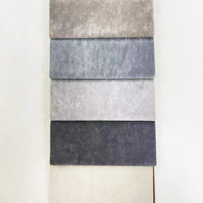 New Fashion Comfortable 100% Polyester Weft Knitted Eco-Friendly Breathable Velvet Sofa Upholstery Fabric Home Textile