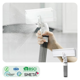 Hot Sale New Design Cleanhome Silicone Rubber Dirty Water Collect Window Cleaner Silicone Window Cleaner Shower Window Squeegee