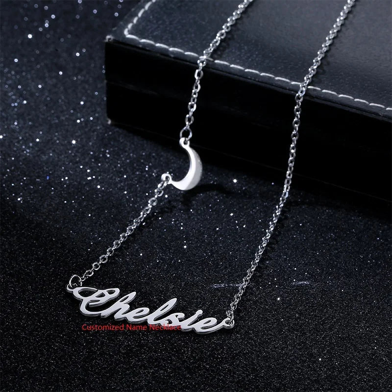 Stainless Steel Jewelry Manufacturer Mybaby Pendant Steel Color Necklace Custom Necklace Pendant
