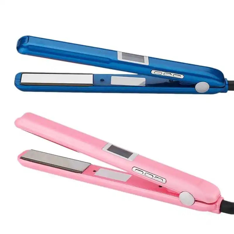New Style French Iron Hair Care Straightener Ultrasonic Titanium Plate Laser LED New Style Infrared Plancha Electric LCD RV