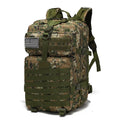 OEM 800D Oxford Tactical Backpack Waterproof Zipper Low MOQ 45L Molle Pouch Assault Pack Camping Hiking Unisex Durable