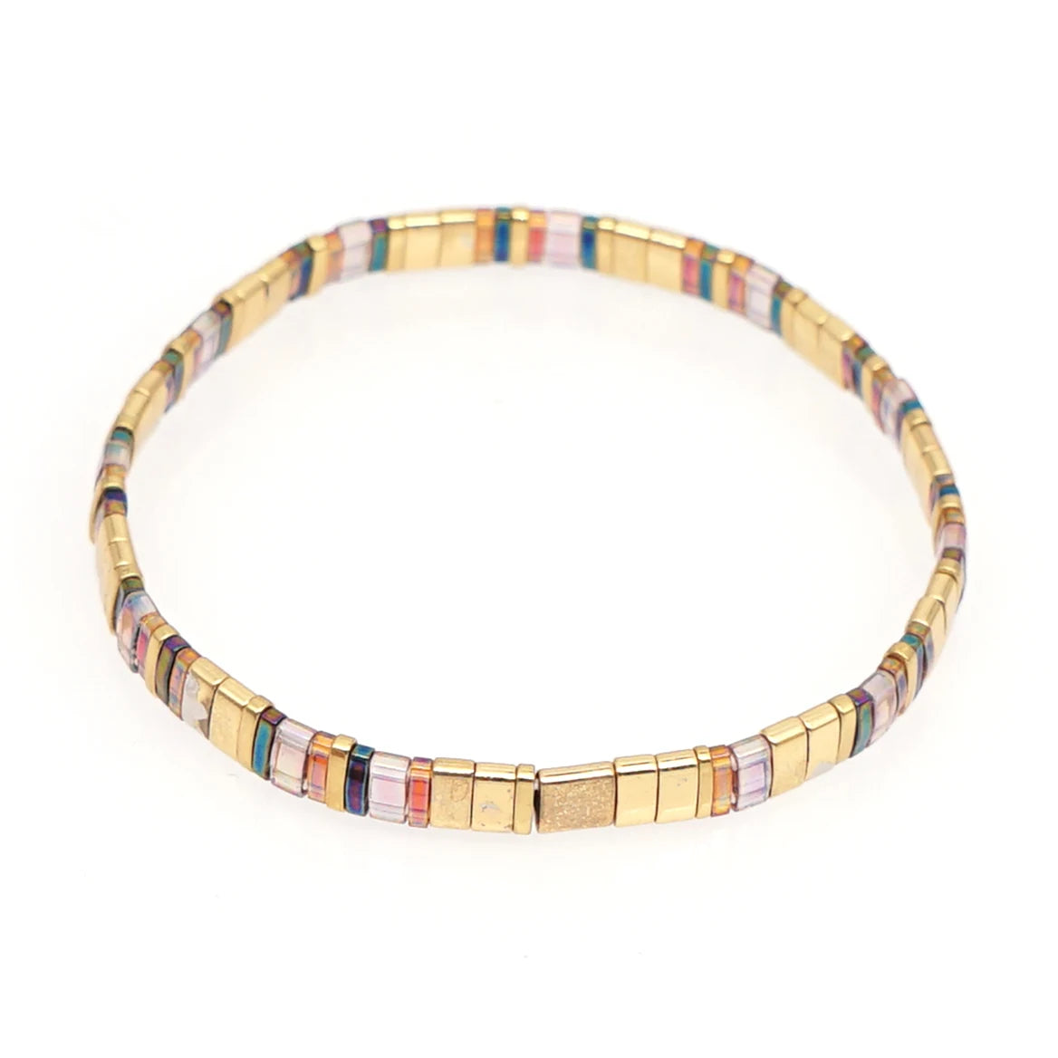 Go2boho 2025 Miyuki New Hot Summer Fashion Charm Woven Beaded Tila Bracelets With Multi Style for Women and Girls Gift