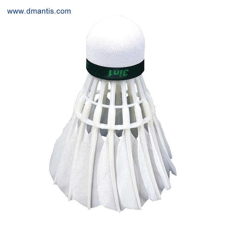 Badminton Shuttlecock with Natural Goose Feather and Speed 74-79 for All Countries and Seasons