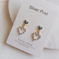 Retro Gift Wholesales Heart Shaped Modern Hoop Jewelry Women Earrings
