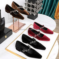 2025 New Designer Customized Formal Soft Leather Suede Low Heel Casual Comfortable Shoes Fashion Trend Women's Flat Shoes Office