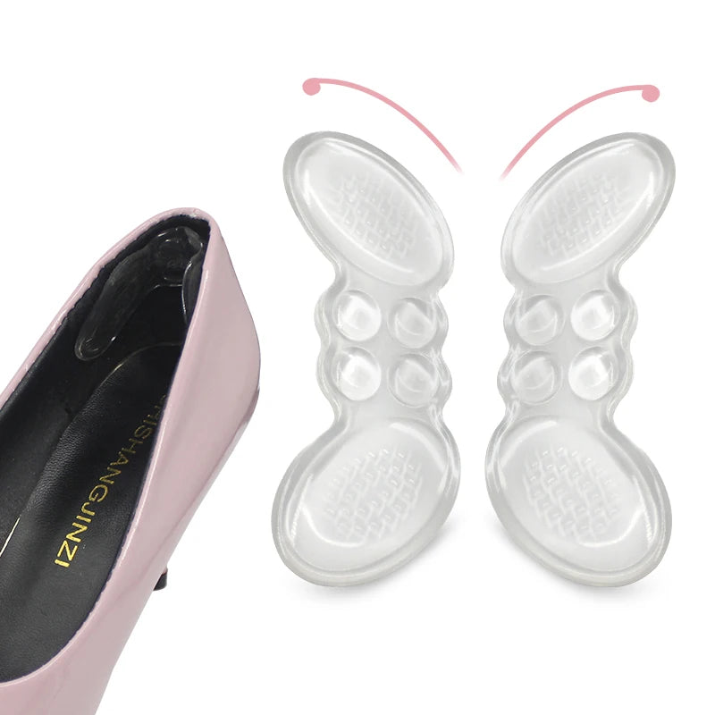 Anti-friction butterfly Heel Pads for Shoes Reduced Code  No Drop Invisibility High Heel Cushion Gel Easy to Use Heel Grip