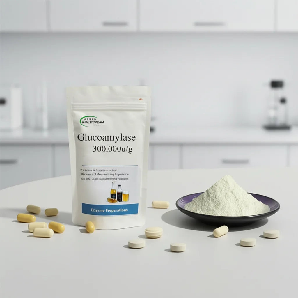 Food Grade Glucoamylase Enzyme Powder 300000 U/g for Brewing Fermentation and Glucose Syrup Manufacturing