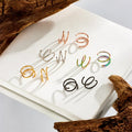 Double Nose Ring Single Piercing Twist Nose Ring Hoop Spiral Nose Hoop Rings for Women