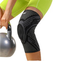 JINGBA Sport Professional Knee Brace for Knee Pain Running Cycling Adjustable Knee Support with Patella Gel Pad & Side Stabilize